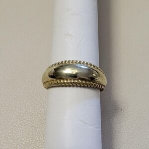 Carolyn Pollack RELIOS Signed Brass Southwestern Ring Size Almost 9.5 As Is